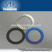 OEM Custom CNC Anodized Aluminium round washers red orange black blue etc